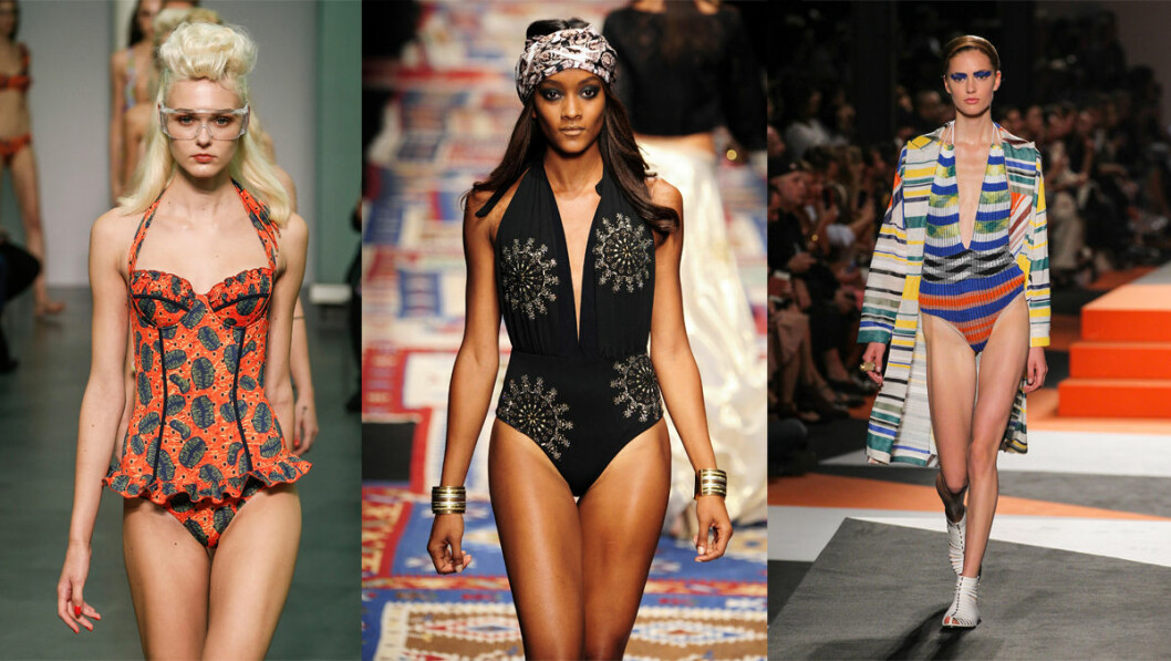 Baddräkter från Stella Jean, Fisico Christina Ferrari och Missoni. baddräkt sommaren 2016