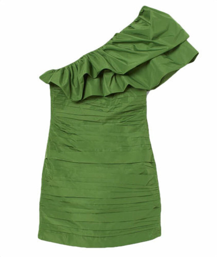 Grön kort klänning från H&M.