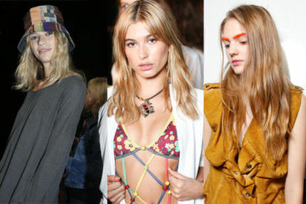 BCBG Max Azria, Tommy Hilfiger, Vivienne Westwood hårtrender våren 2016