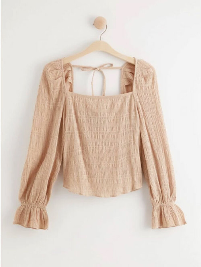 Beige blus från Lindex