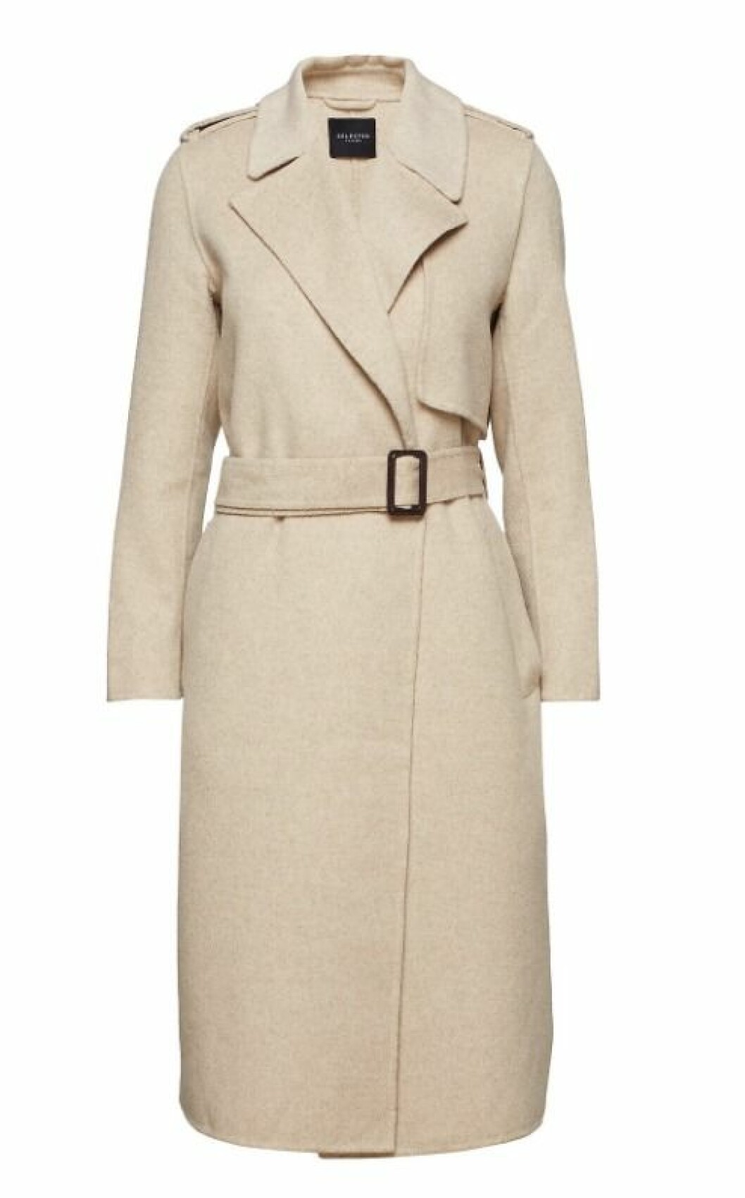 Beige höstkappa från Selected Femme för dam till 2019