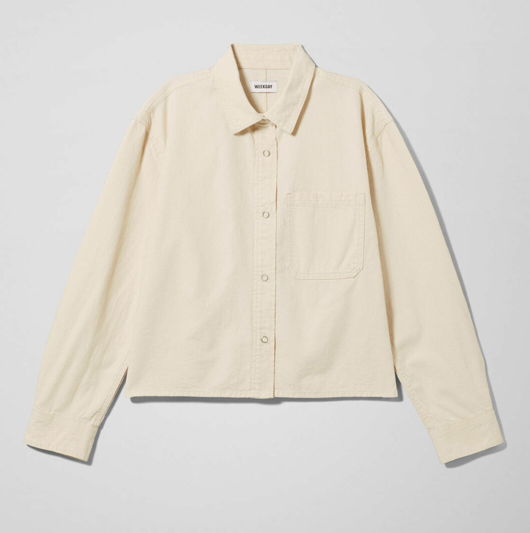 Beige overshirt till våren 2019