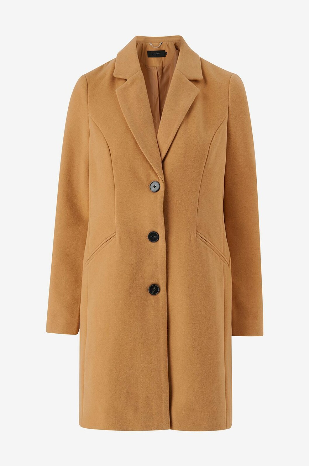 Beige kappa för dam till 2019 i rak modell