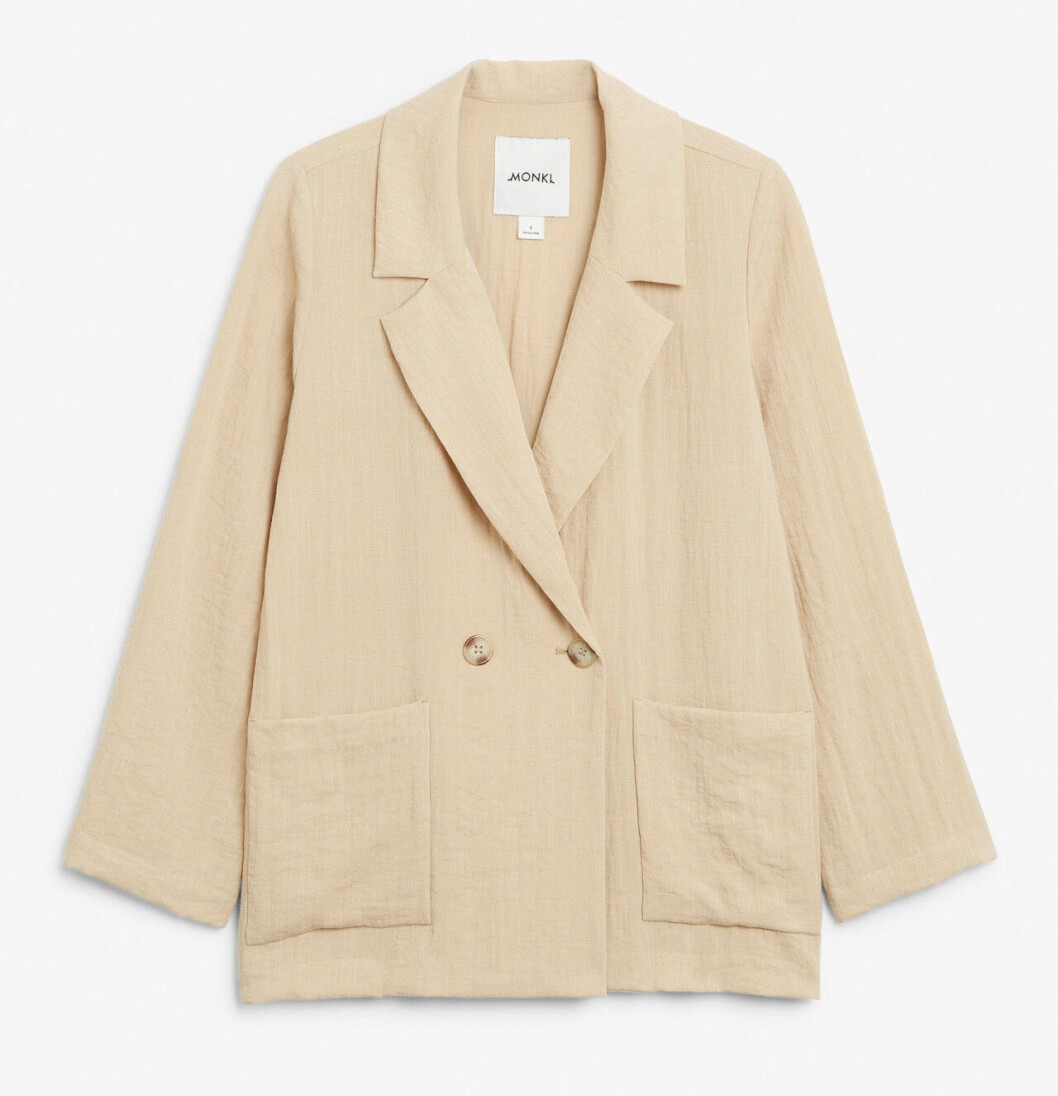 Beige kavaj för dam till sommaren 2019