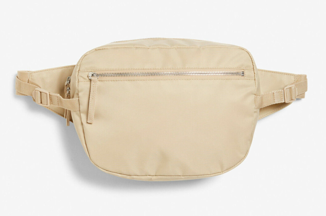 Beige magväska till hösten 2018