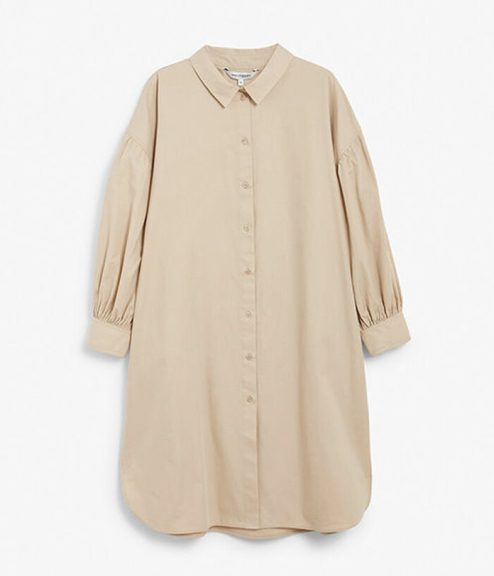 Beige oversize skjorta från KappAhl
