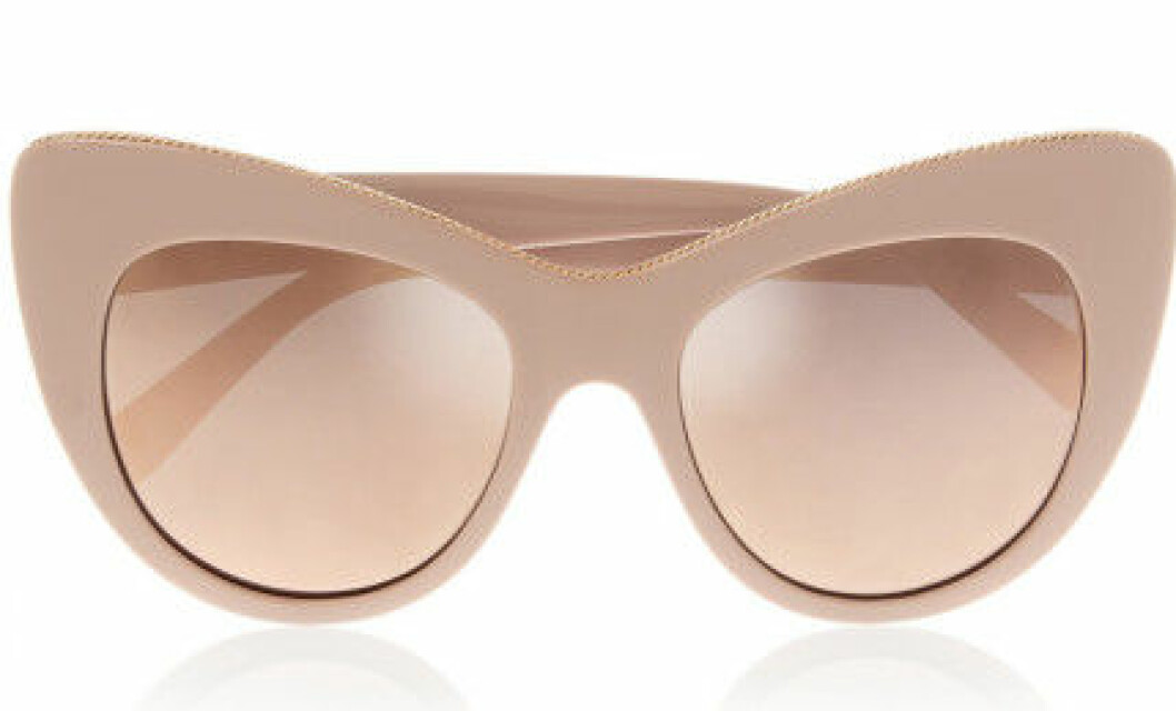 beige solglasögon cateye