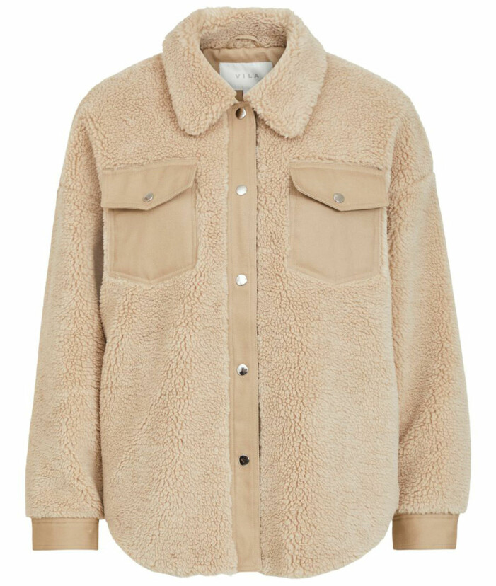 beige teddyjacka 2021 dam