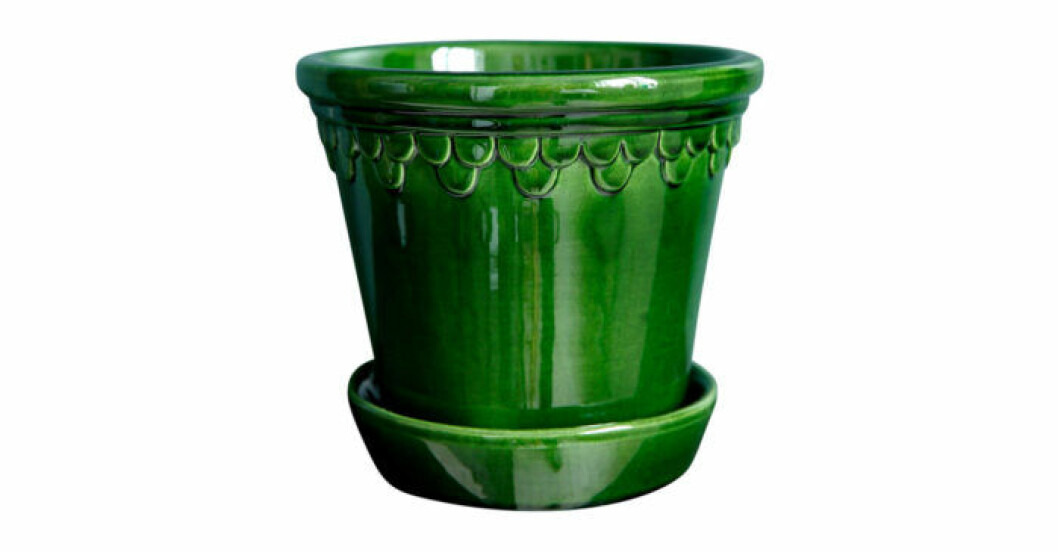 Krukan i grön färg från Bergs Potter