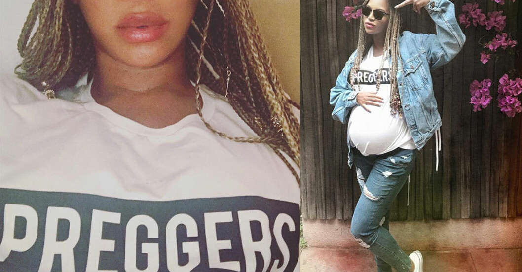 Här kan du köpa Beyoncés omtalade ”preggers”-tröja