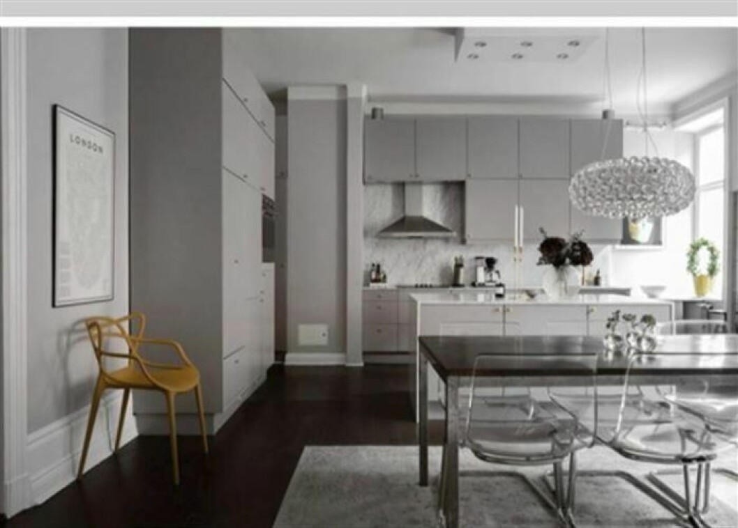 Bild på kök i Bianca Ingrossos nya lägenhet