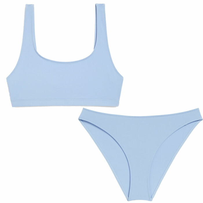 ljusblå sportig bikini
