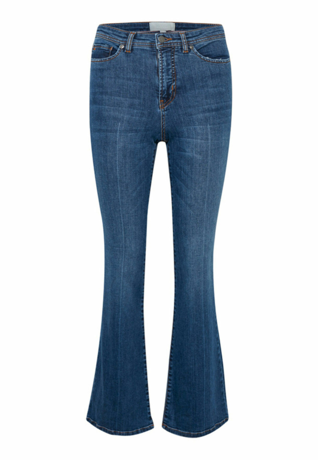 Blå bootcut-jeans