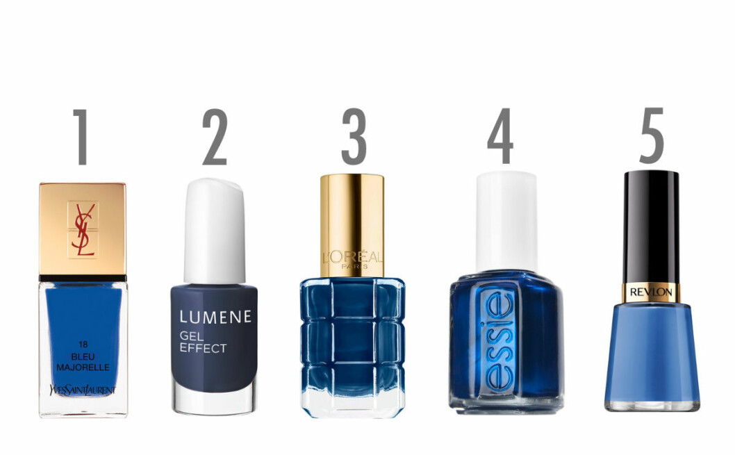 blå nagellack hösten 2016