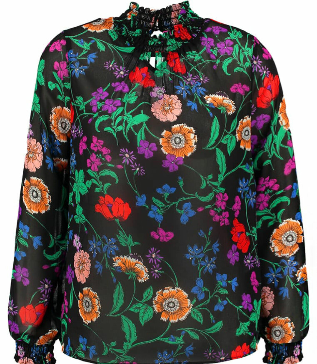 blommig blus new look