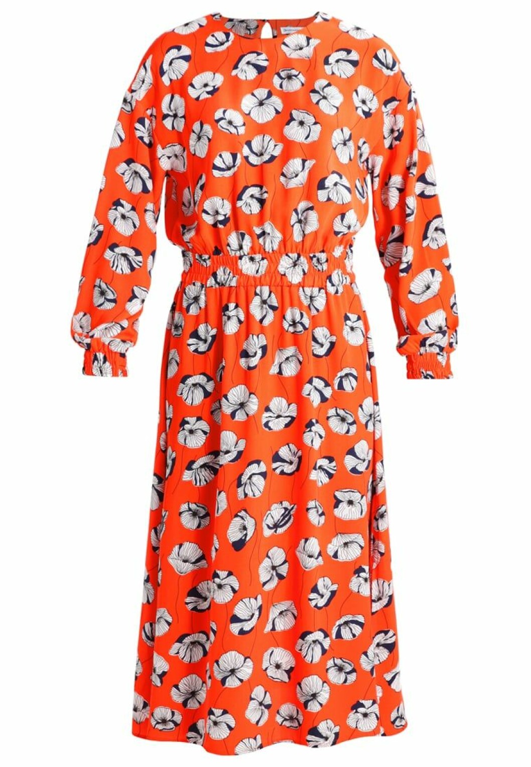 blommig klanning orange