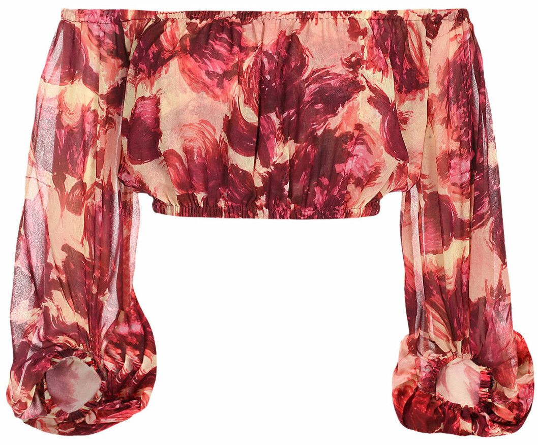 blommig off shoulder