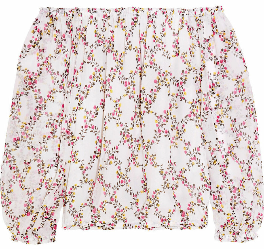 blommig off shoulder