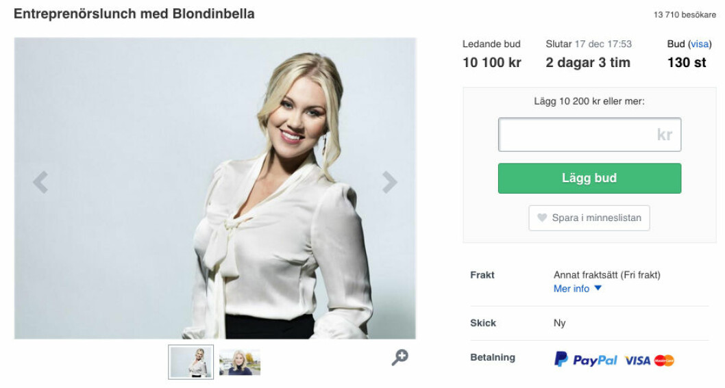 blondinbella musikhjälpen 2015