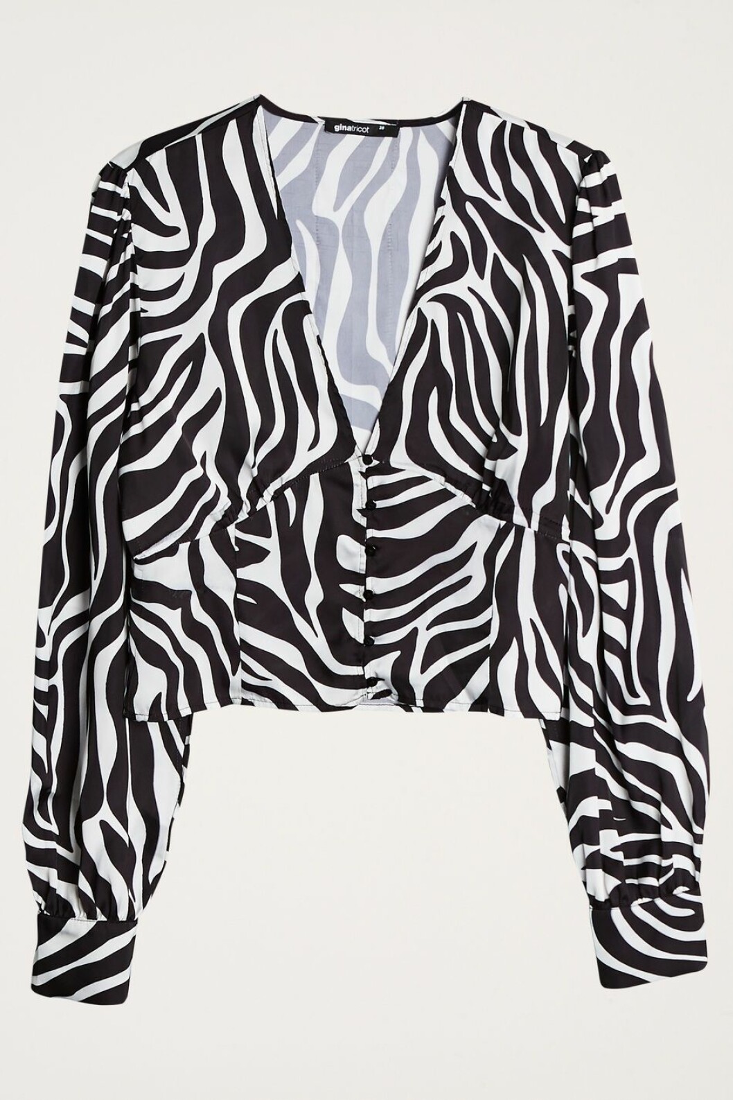 Blus med zebra-print från Gina tricot