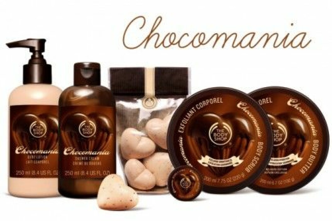 The Body Shop lanserar "Chocomania" lagom till alla hjärtans dag.
