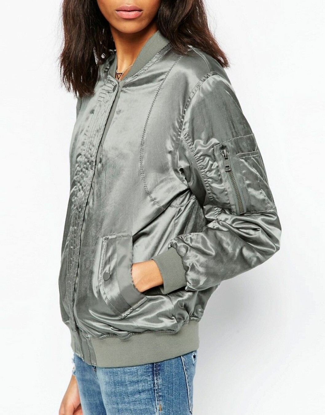 bomberjacka satin
