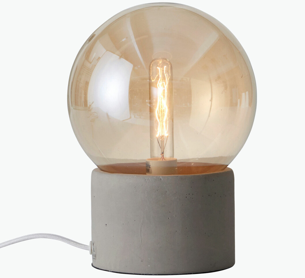 bordslampa betong