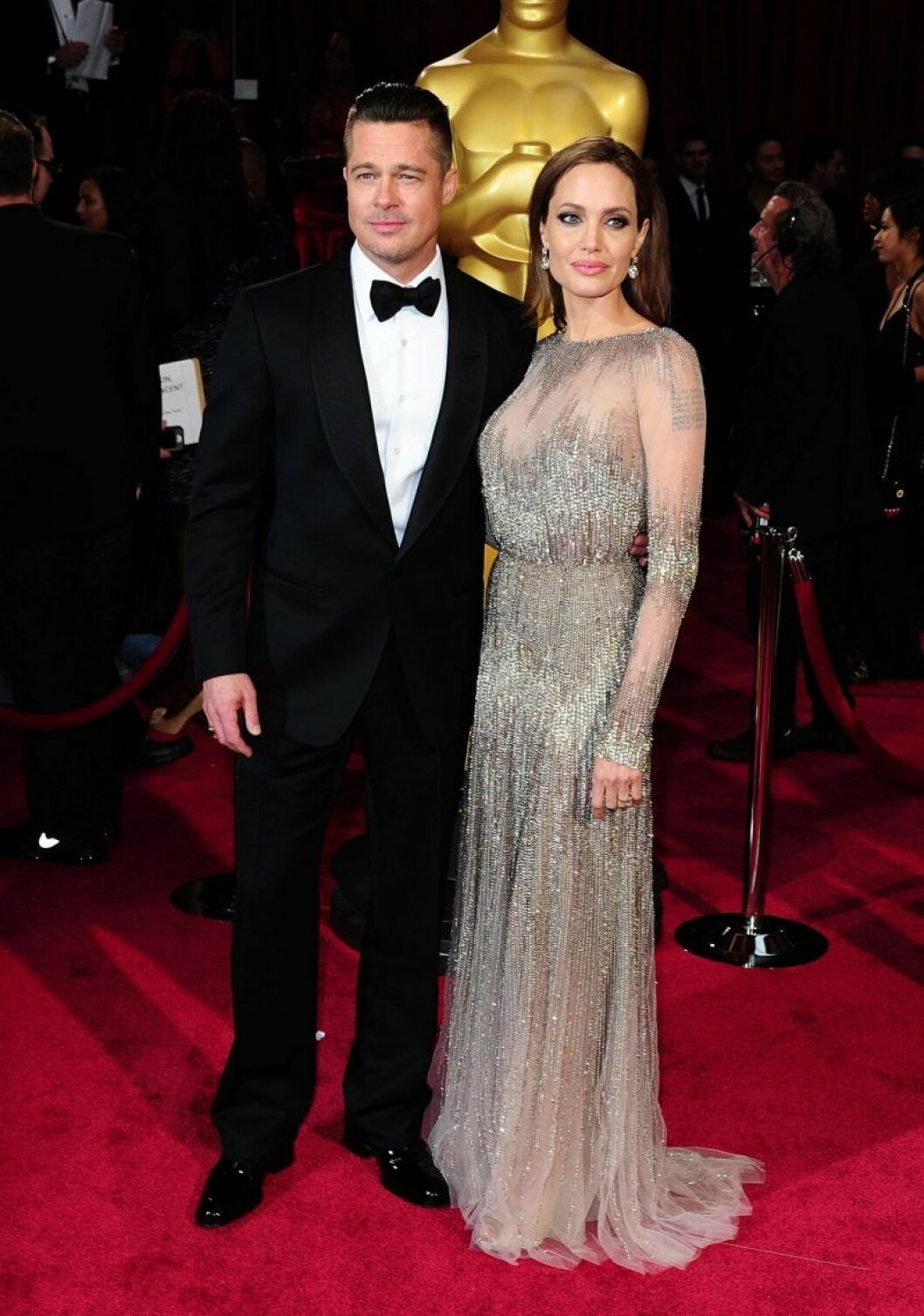 Brad Pitt och Angelina Jolie på Oscarsgalan 2014