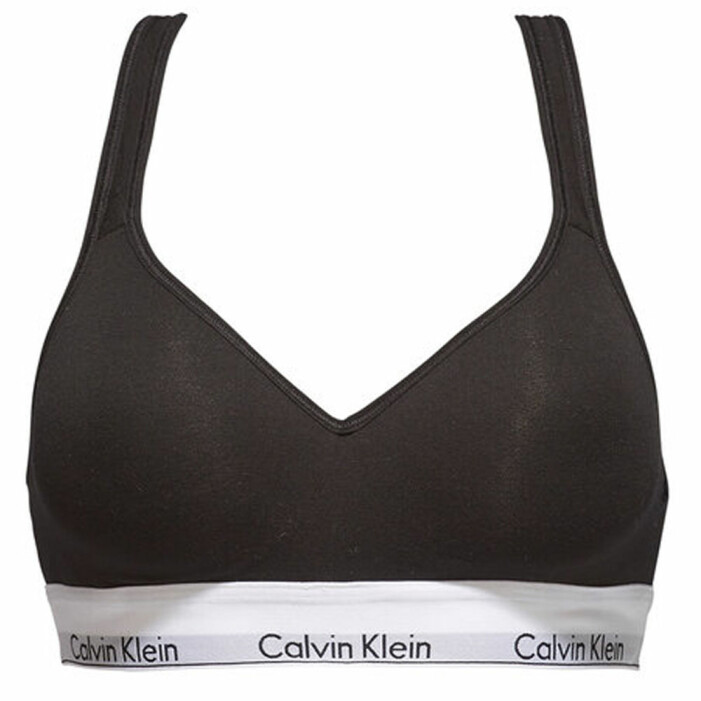 bralette med logga från Calvin Klein