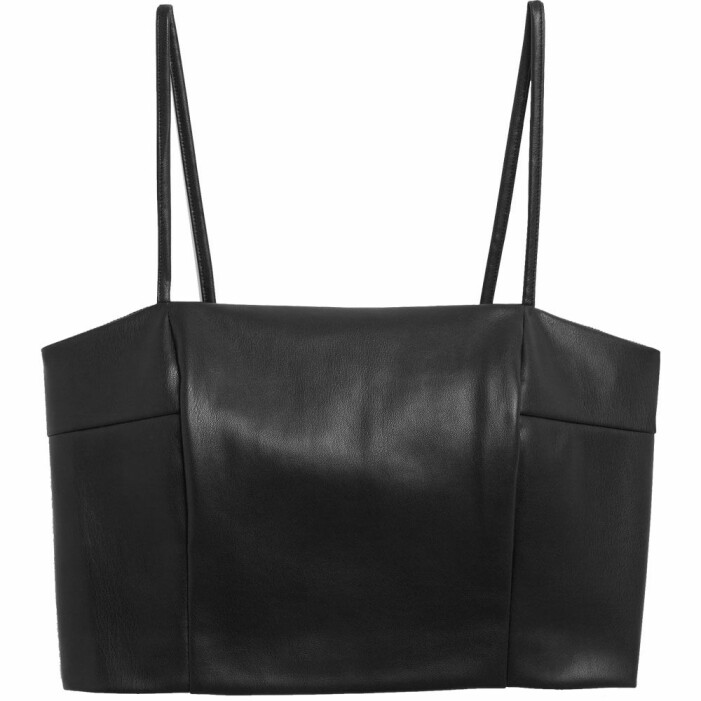 croptop i skinnimitation med tunna band