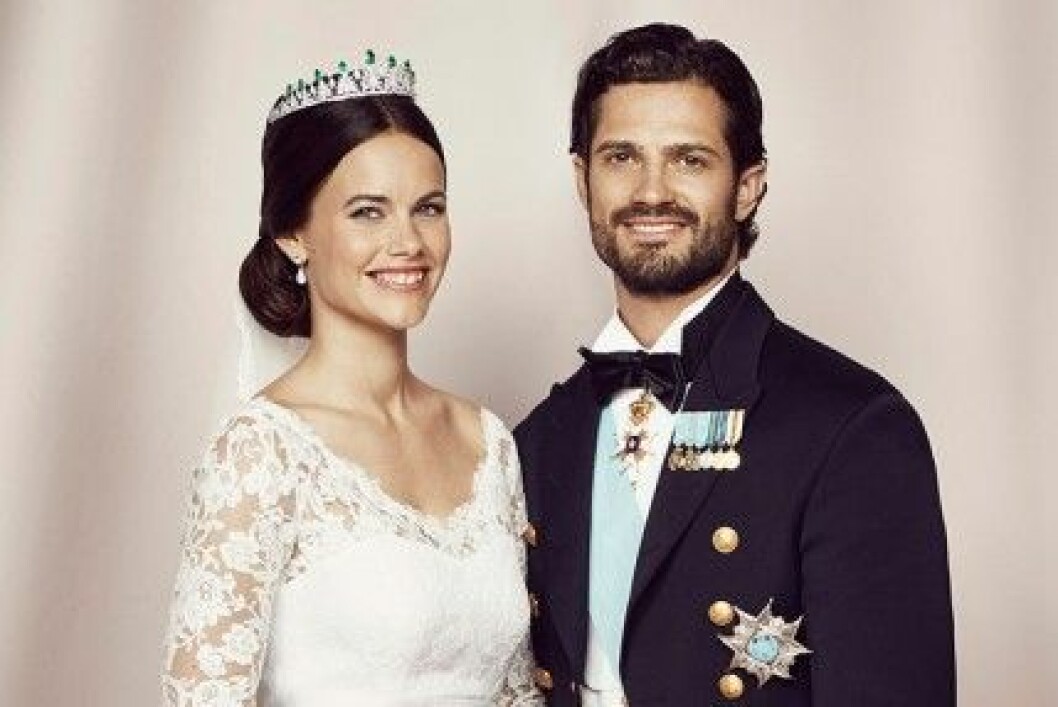 En av de officiella bilderna på prinsparet. En av de officiella bilderna på prinsparet.