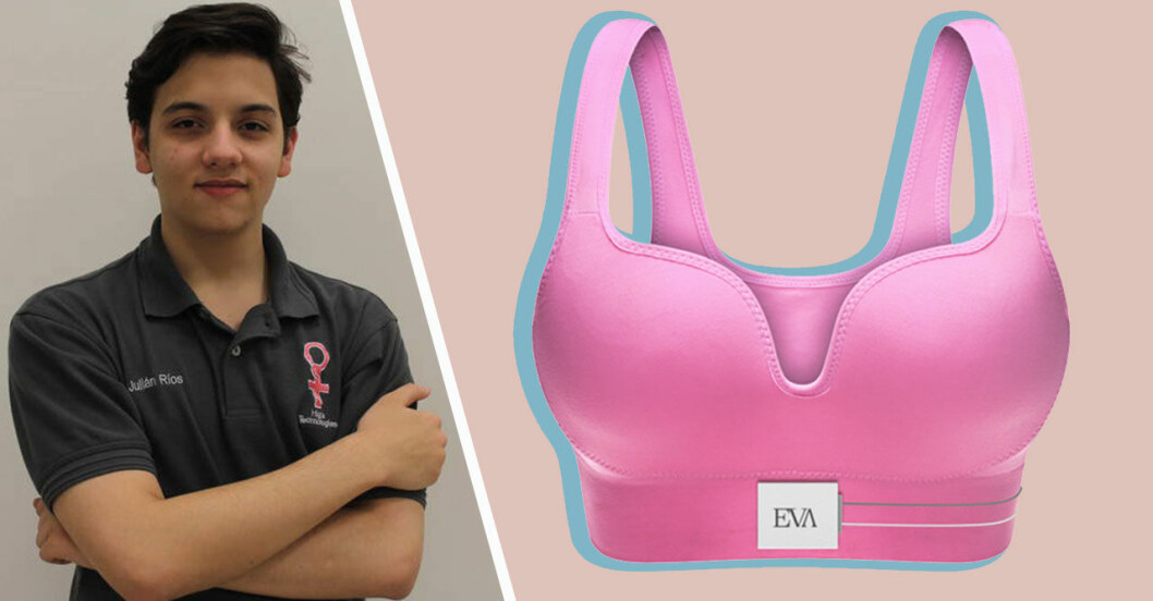Julián har uppfunnit en bh som kan upptäcka bröstcancer