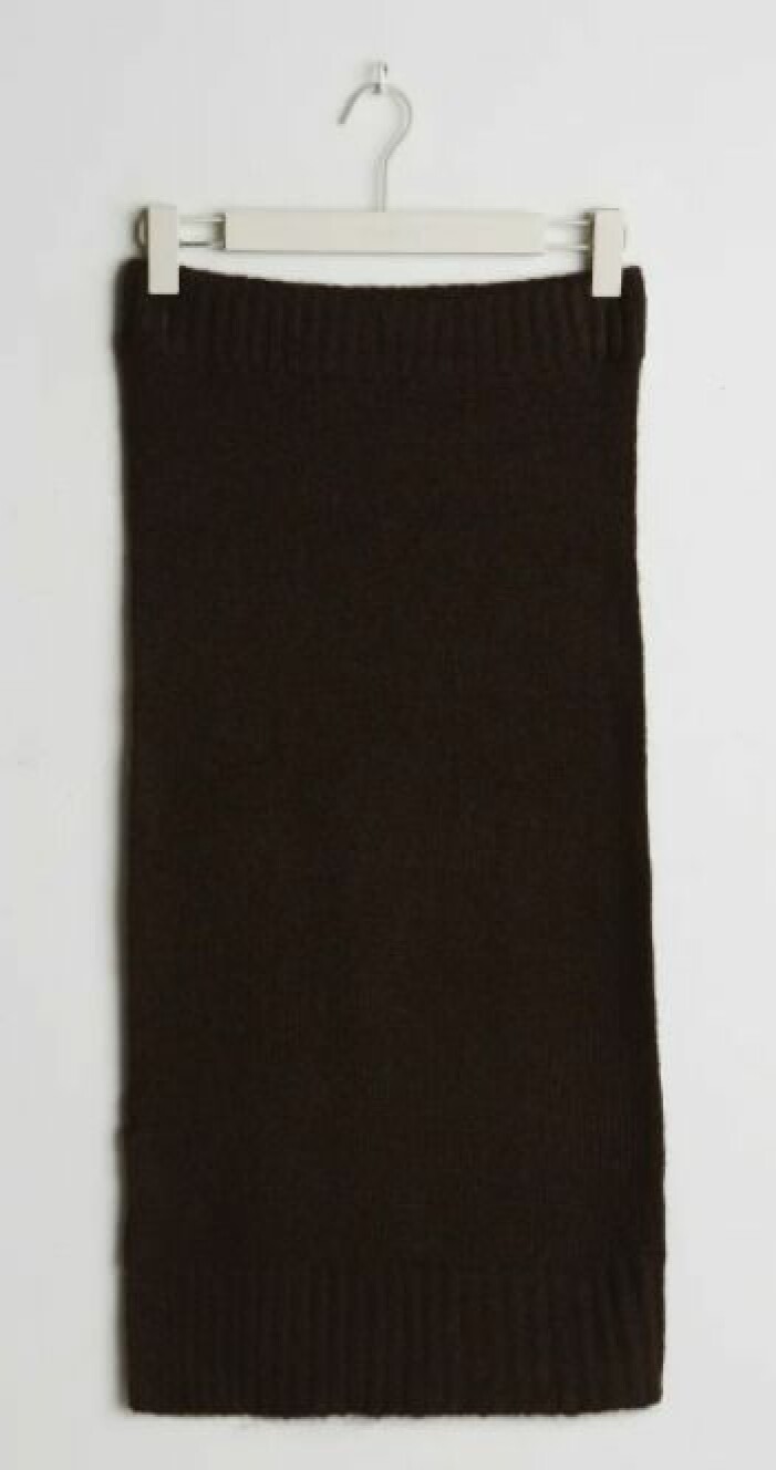 Brun kjol gina tricot