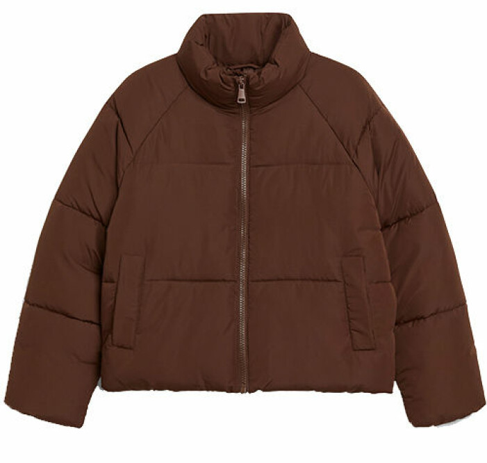 brun puffjacka