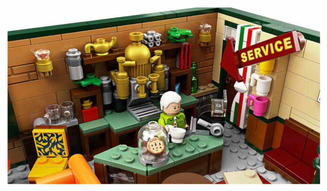 Central Perk Lego - Gunther som barista