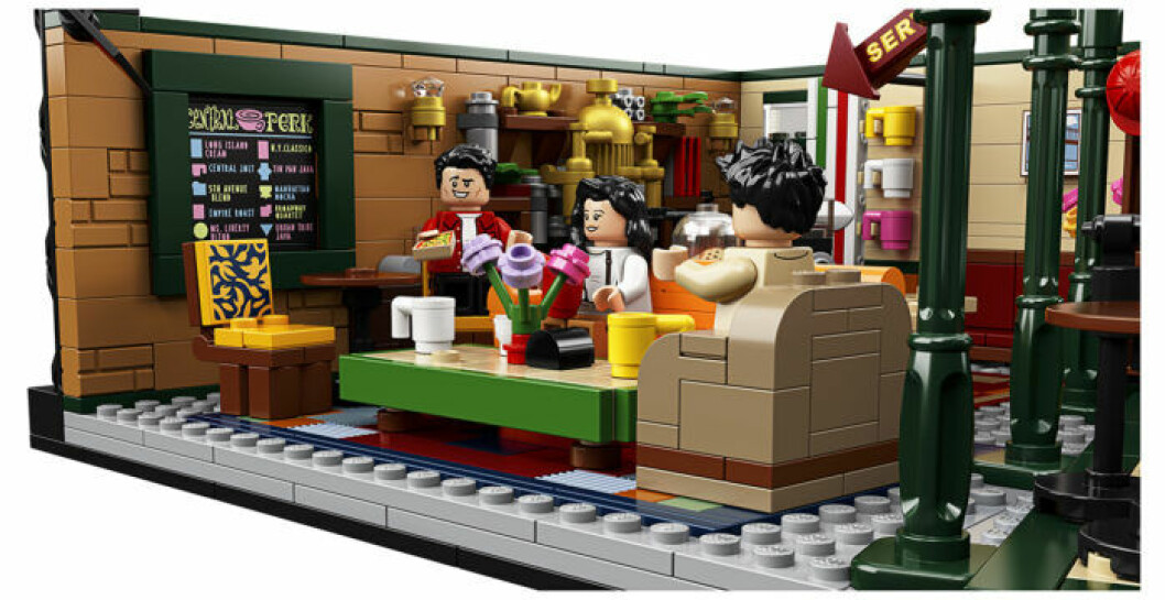 Central Perk Vänner Lego meny
