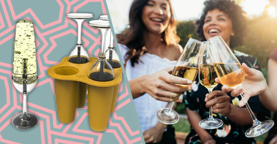 Gör egen isglass i champagneglas – perfekt till sommarfesten