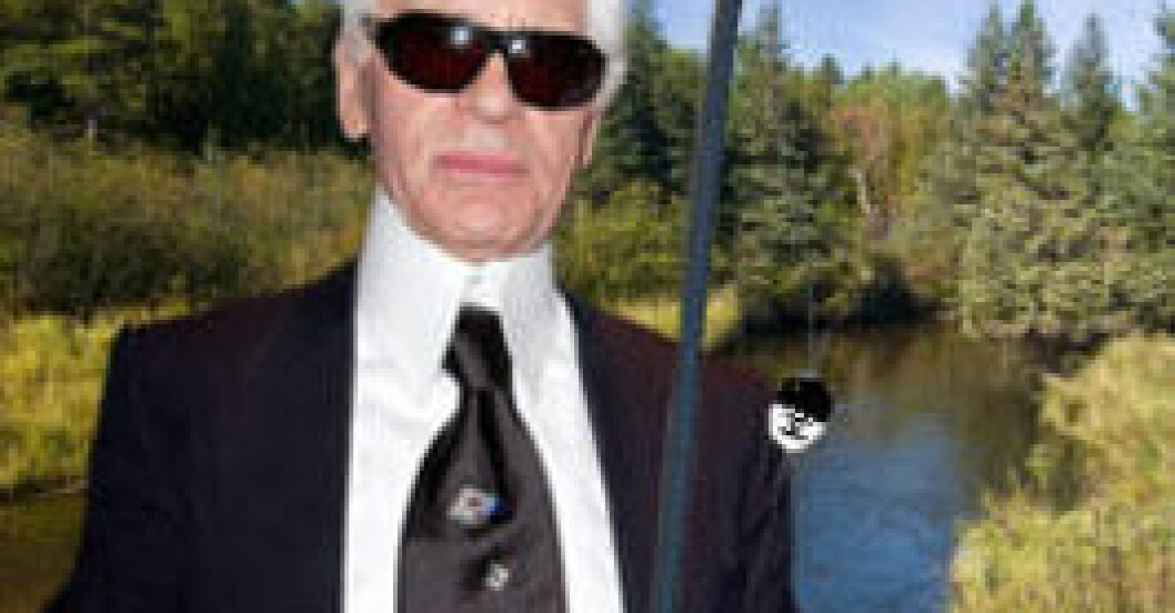 Karl Lagerfeld visar upp sin sportiga sida.