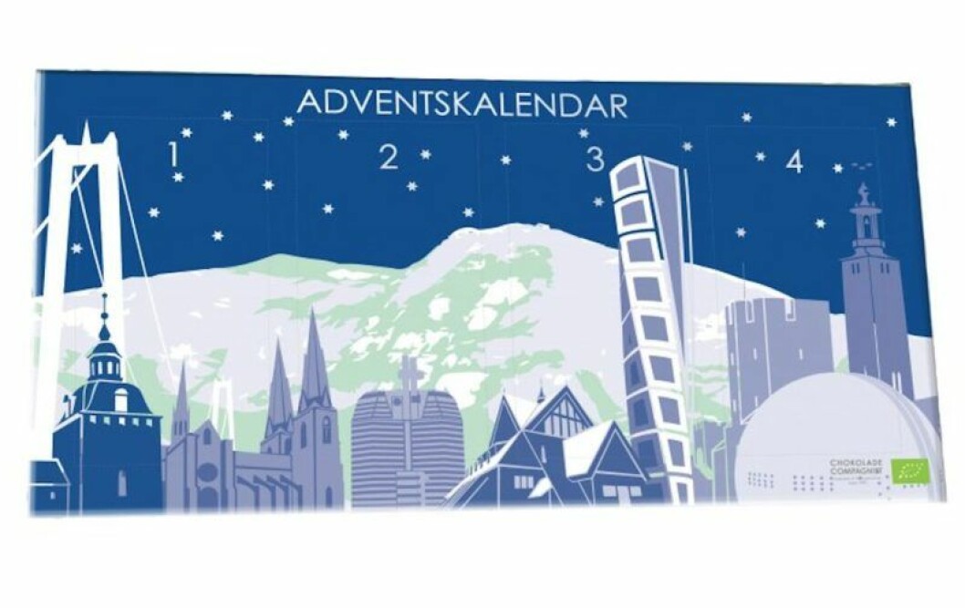 Adventskalender med choklad 2018