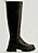 svarta chunky boots med högt skaft hösten 2021