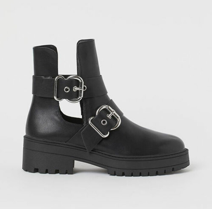 Chunky boots med spännen, H&M