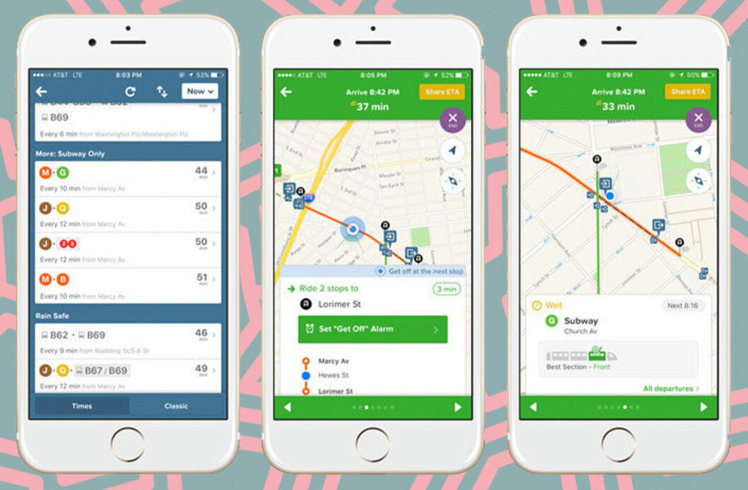 Citymapper är en bra app för resan.