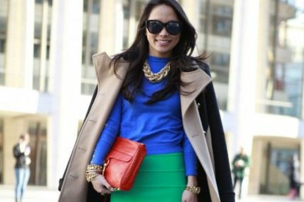 Color blocking är en het streetstyle-trend! colorblock