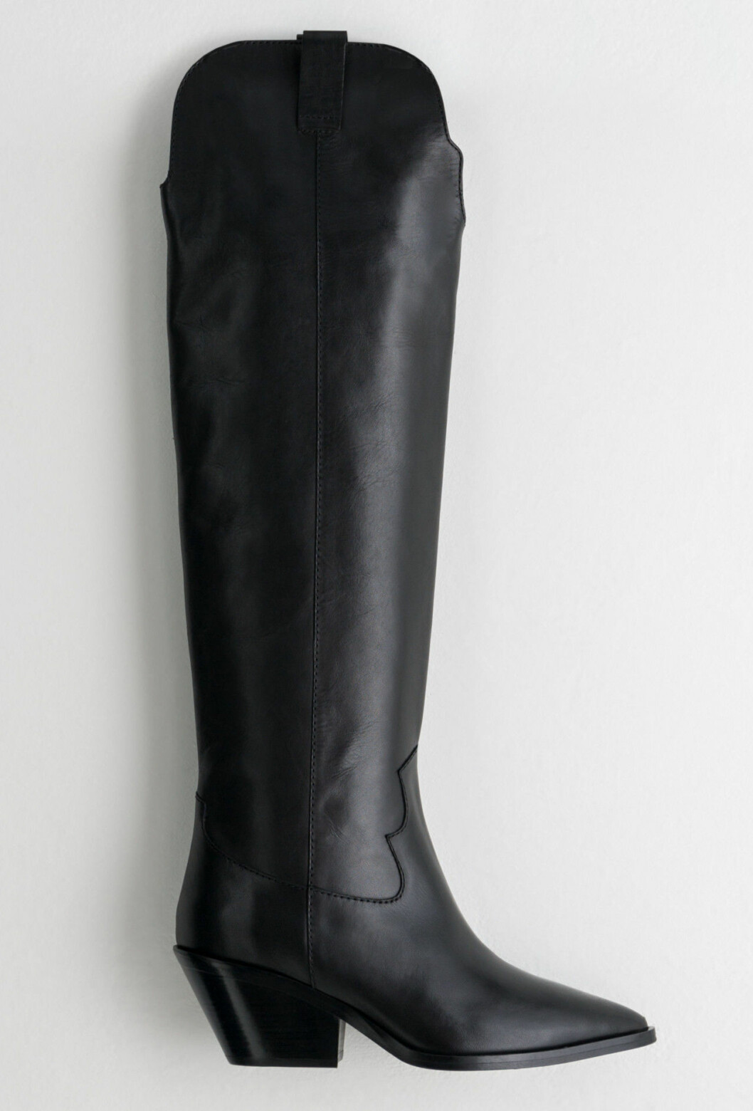 Svarta cowboy-boots