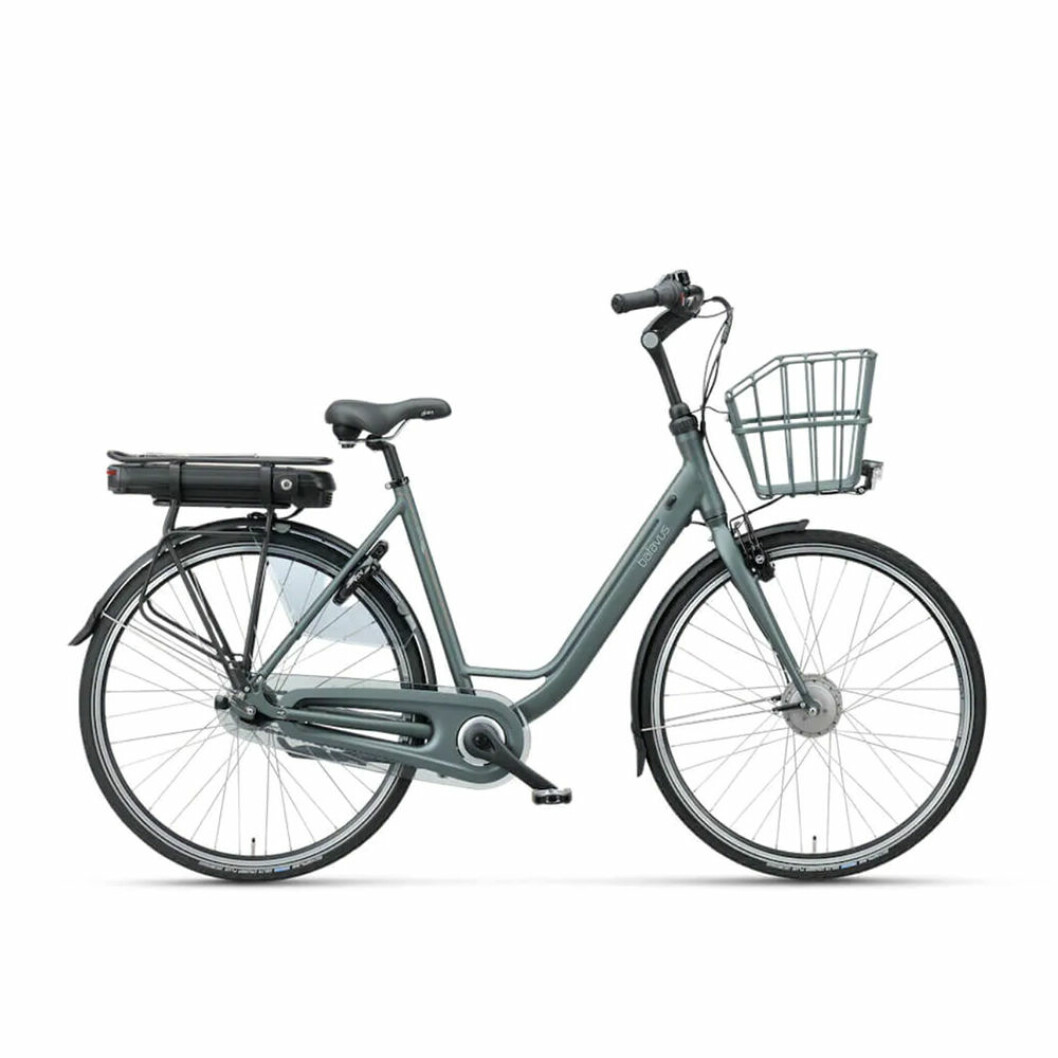 Klassisk damcykel med el