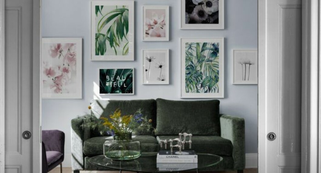 Foto: <a href="https://desenio.se/sv/artiklar/prints-posters/botaniska-prints/index.html#%7B%7D" target="_blank" rel="noopener">Desenio</a> Tips för tavelvägg