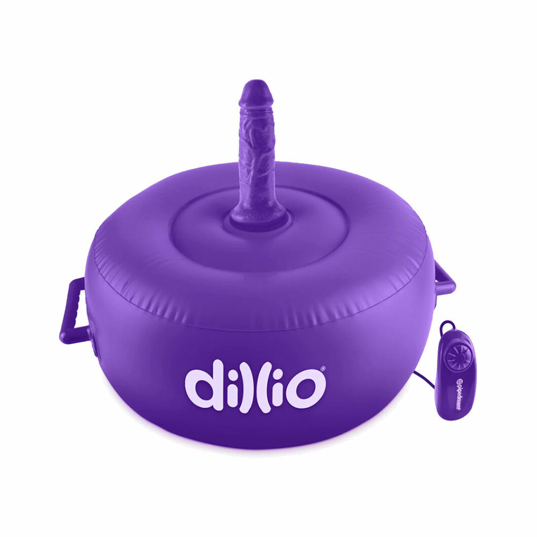 Uppblåsbar madrass med dildo