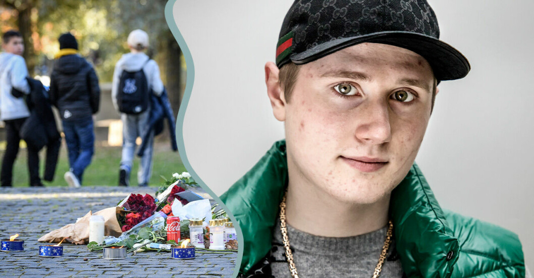 Artisten Einar dog i en dödsskjutning där det nu ligger blommor på brottsplatsen.