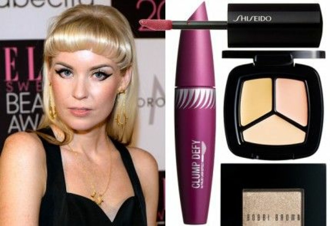 Linda Sundblad blev Årets förebild makeup på ELLE Beauty Awards 2013.