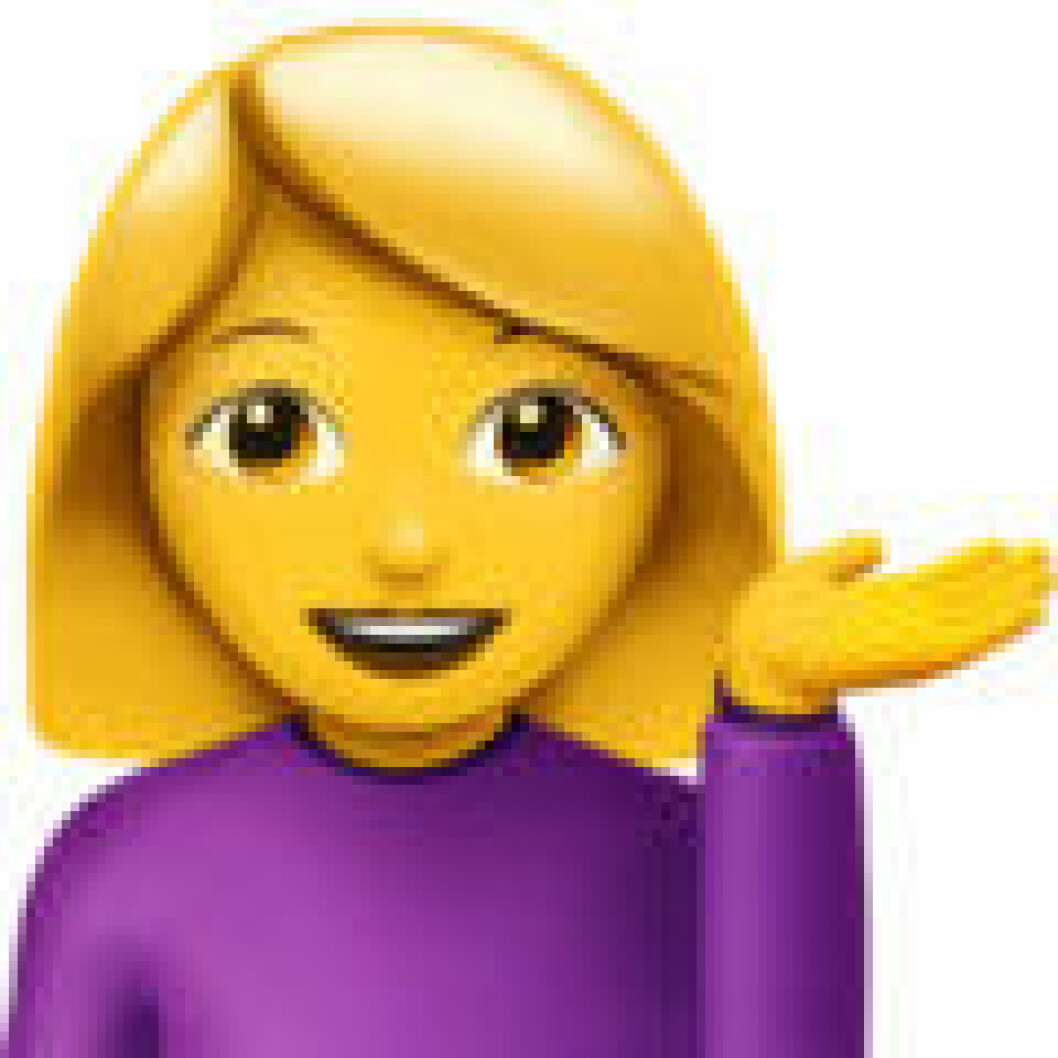 Emoji information desk person